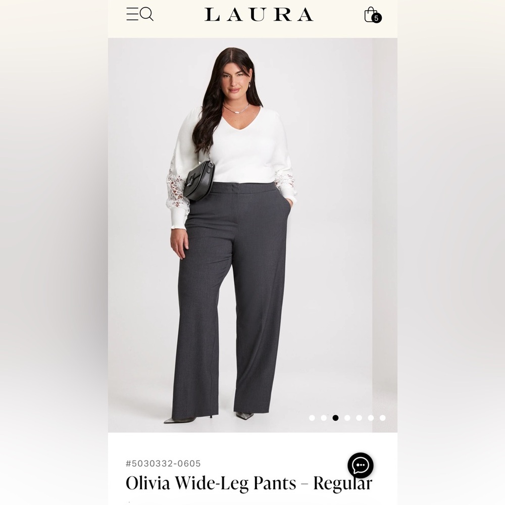 NWT Olivia Wide-Leg Pants from Laura